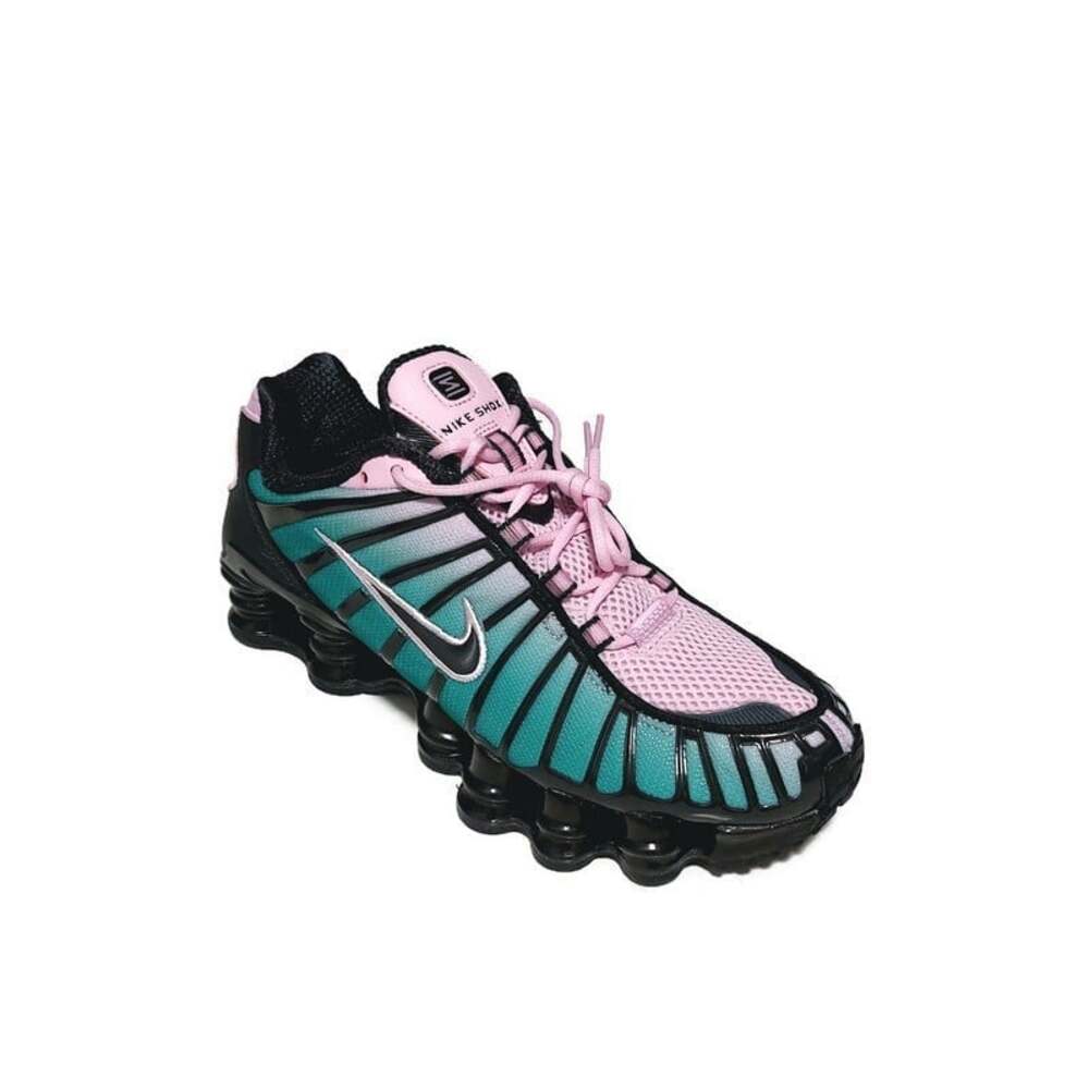 Nike Shox TL Fade Sneakers Womens Size 7.5 Arctic Pink Off Noir Neptune Green